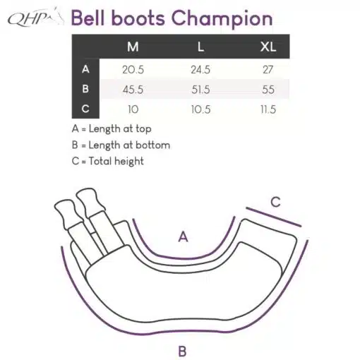 Taillant Cloches à clip Champion noir cheval QHP Sellerie Equinoxe Shop Fuveau