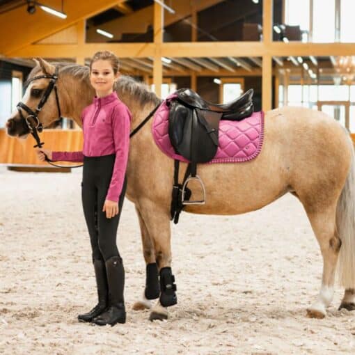 Tapis De Selle De Dressage QHP Menton - Noir, Neuf