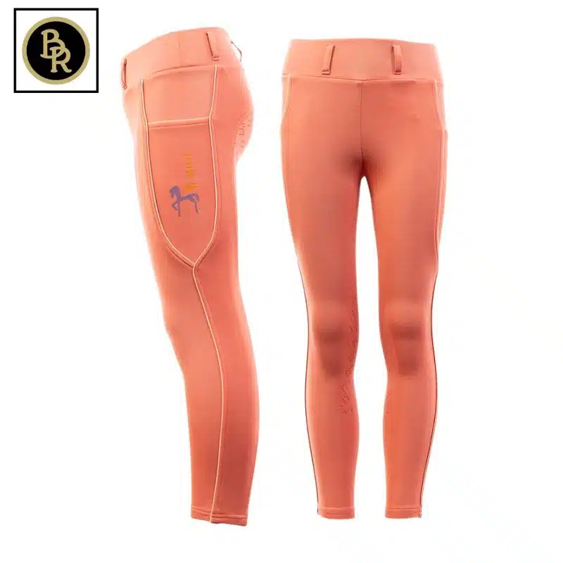 legging d'équitation pour enfants mini horse rose BR Sellerie Equinoxe Shop Fuveau