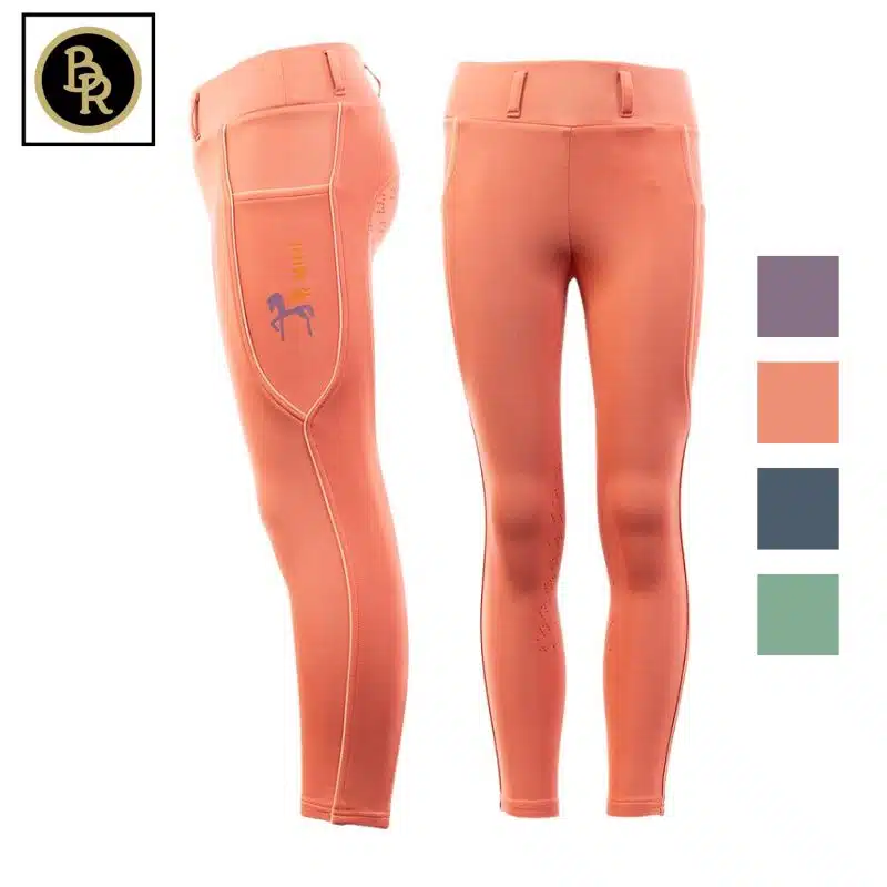 pantalon d'équitation pour enfants mini horse rose blossom BR Sellerie Equinoxe Shop Fuveau