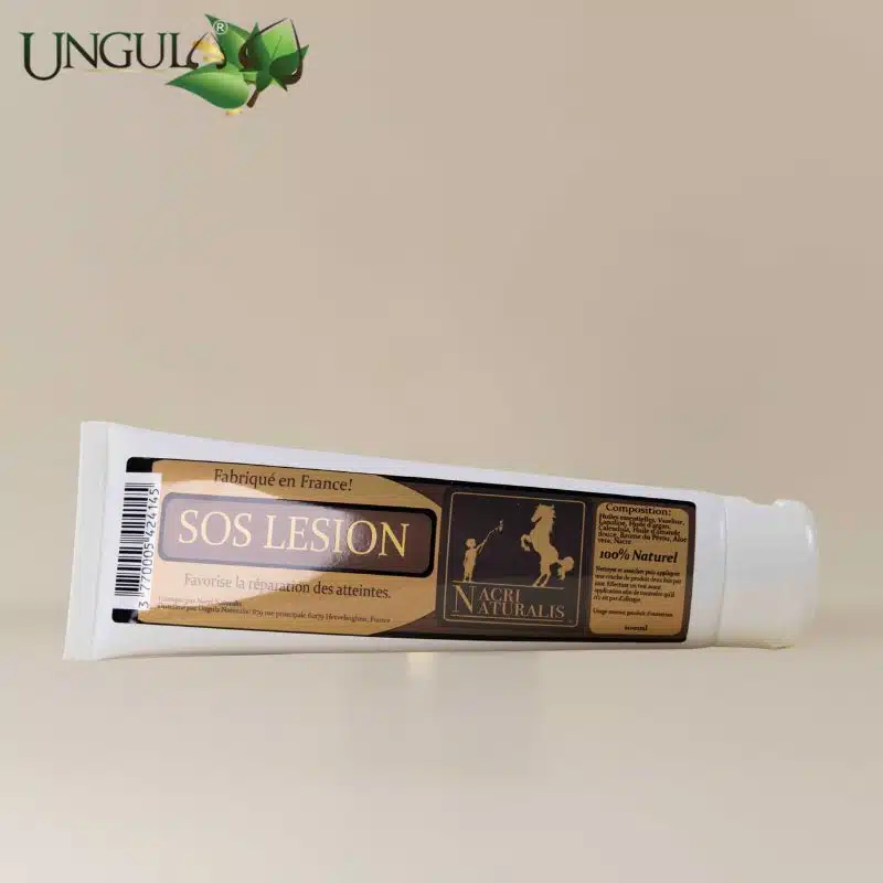 Tube de baume SOS Lésion Ungula Naturalis 100 ml pour les lésions superficielles du cheval