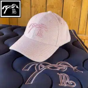 Casquette rose à chevrons Naomi Pénélope Store Sellerie Equinoxe Shop Fuveau