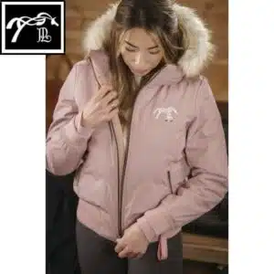 Blouson d'équitation Bombers Step Rose Poudré Pénélope Store Sellerie Equinoxe Shop Fuveau