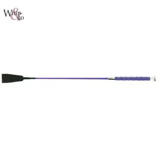 Cravache Whip and Go Soft Grip violet Sellerie Equinoxe Shop Fuveau