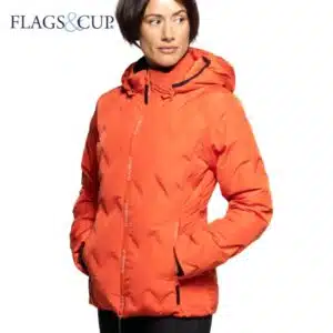 Doudoune Imperméable NAPASOQ Orange FLAGS & CUP Sellerie Equinoxe Shop Fuveau