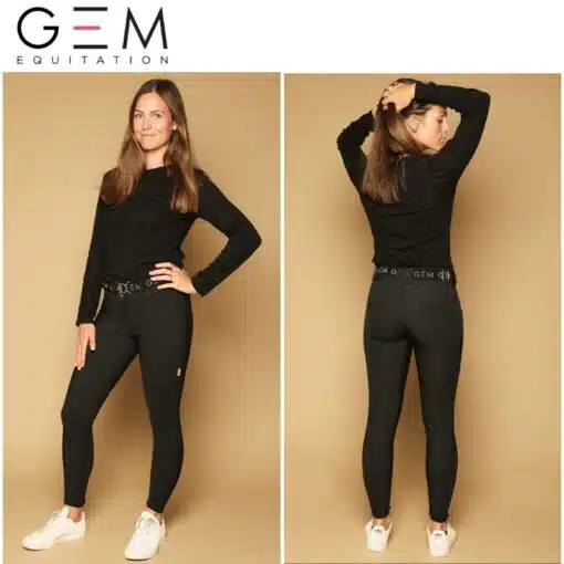 Pantalon John GEM noir Winter Sellerie Equinoxe Shop Fuveau