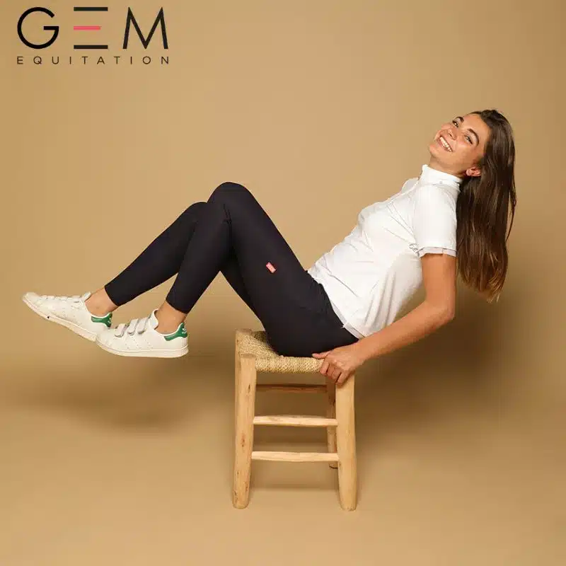 Pantalon John GEM marine Sellerie Equinoxe Shop Fuveau