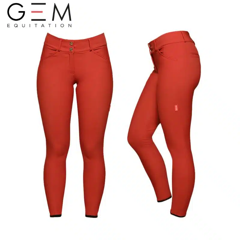 Pantalon John GEM orange tandori SS25 Sellerie Equinoxe Shop Fuveau