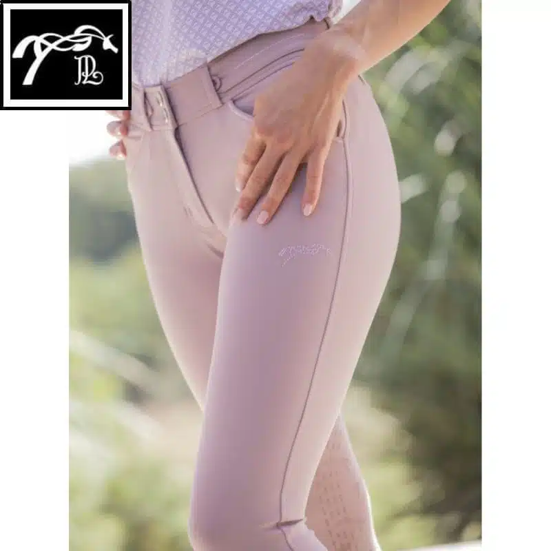 Pantalon d'équitation Elégance rose poudré Pénélope Collections Sellerie Equinoxe Shop Fuveau