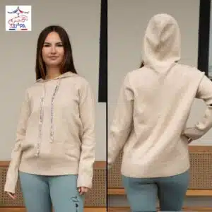 Pull Sweat à capuche Mandy beige Ju et Pa by Sellerie Equinoxe Shop Fuveau