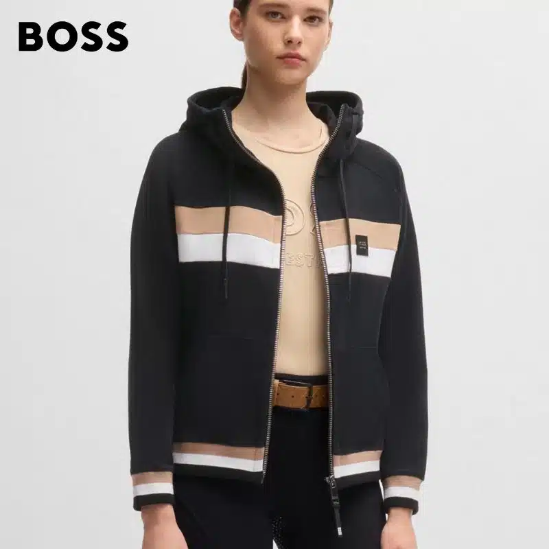 Sweat zippé d'équitation Riva noir Hugo Boss by Sellerie Equinoxe Shop Fuveau Sweat zippé d'équitation Riva noir Hugo Boss by Sellerie Equinoxe Shop Fuveau