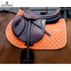 Tapis de Selle Saddle Pad Diamond Rope Jumping orange Kentucky Sellerie Equinoxe