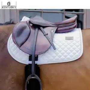 Tapis de Selle Saddle Pad Diamond Rope Jumping white Kentucky Sellerie Equinoxe