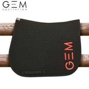 Tapis de selle TEN Noir corail GEM by Sellerie Equinoxe Shop Fuveau Tapis de selle TEN Noir corail GEM by Sellerie Equinoxe Shop Fuveau