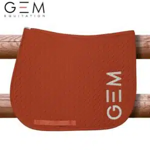 Tapis de selle TEN Terracotta GEM by Sellerie Equinoxe Shop Fuveau