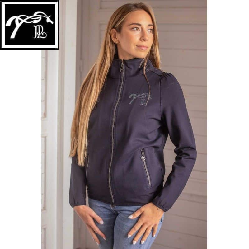 Veste Tweeny Strass marine PENELOPE COLLECTION LEPREVOST 963329 AW25 SELLERIE EQUINOXE SHOP FUVEAU