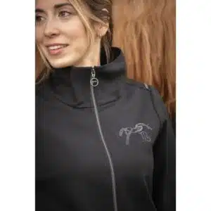 Blouson d'équitation mi-saison noir Tweeny Pénélope Store Sellerie Equinoxe Fuveau