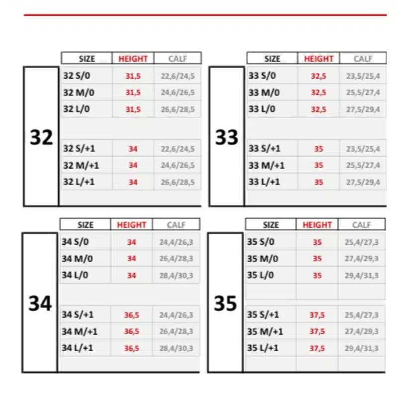 Guide des tailles Bottes d'équitation Junior Ego7 Aster et Delphi Kid Collection Sellerie Equinoxe Shop Fuveau