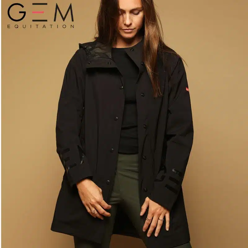 Veste de pluie Noname GEM noire Sellerie Equinoxe Shop Fuveau