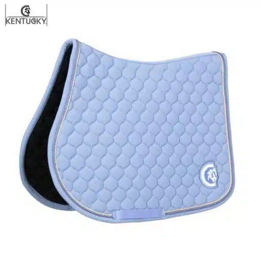 Tapis de selle 3D Logo Onion Quilt Jumping bleu ciel Kentucky Horsewear Sellerie Equinoxe