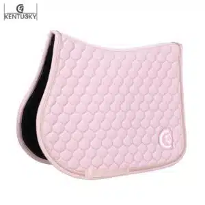 Tapis de selle 3D Logo Onion Quilt Jumping rose clair Kentucky Horsewear Sellerie Equinoxe