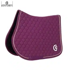 Tapis de selle 3D Logo Onion Quilt Jumping violet mauve Kentucky Horsewear Sellerie Equinoxe