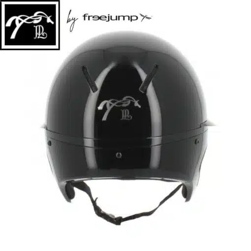 Casque Pénélope by Freejump noir brillant visière large Sellerie Equinoxe