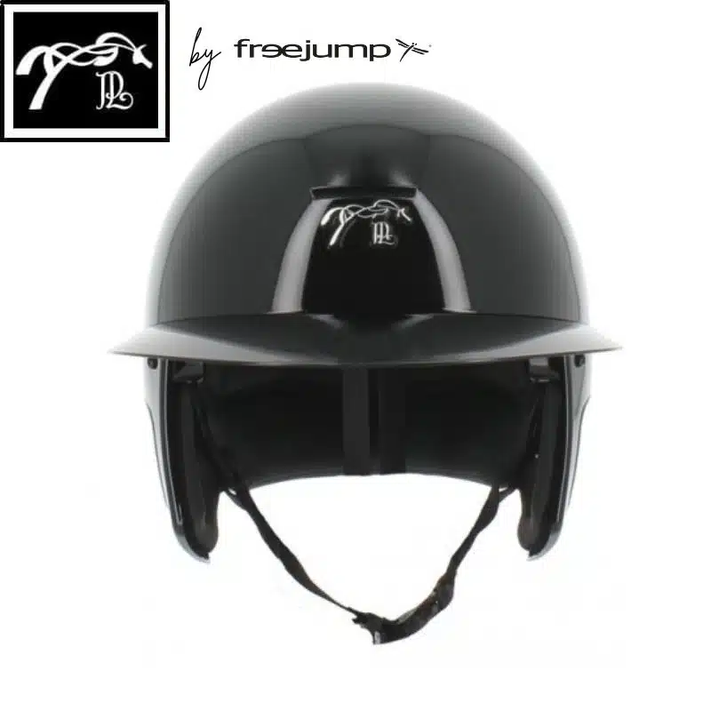 Casque Pénélope by Freejump noir brillant visière large Sellerie Equinoxe Shop Casque Pénélope by Freejump noir brillant visière large Sellerie Equinoxe Shop