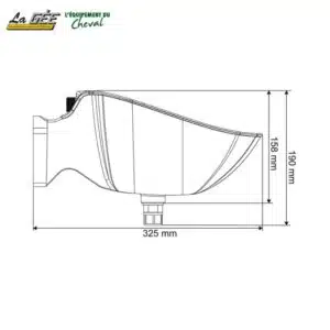 Taille Abreuvoir Polyflex à tube pour chevaux et poneys LA GEE Sellerie Equinoxe Shop