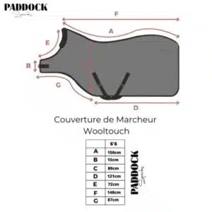 Taille Chemise marcheur Laine WALKER WOOLTOUCH PADDOCK SPORT Sellerie Equinoxe-Shop Fuveau