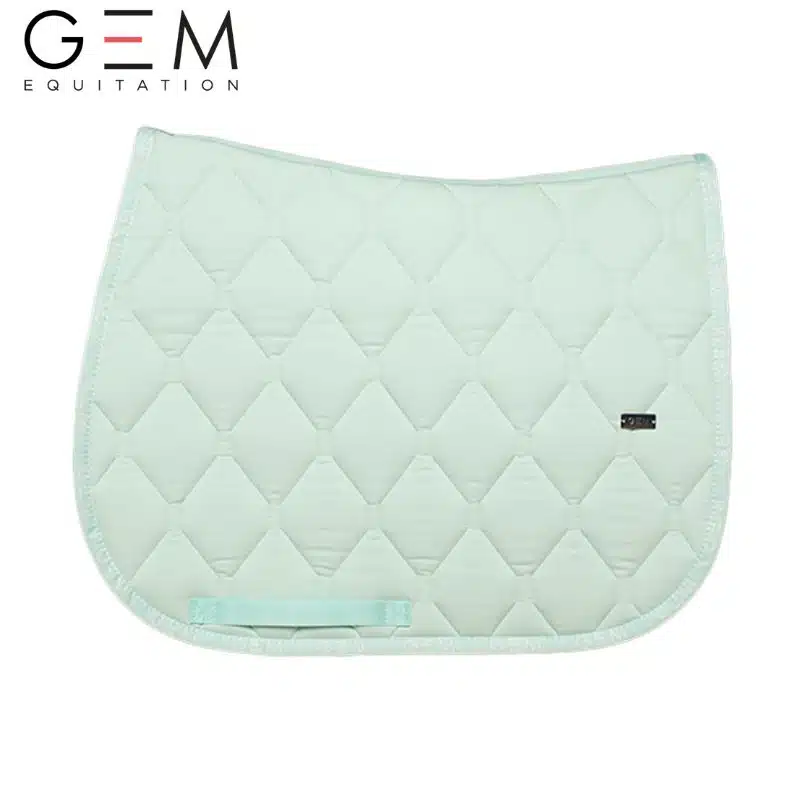 Tapis d'équitation LOVE GEM MENTHE GEM SS25 Sellerie Equinoxe Shop Fuveau