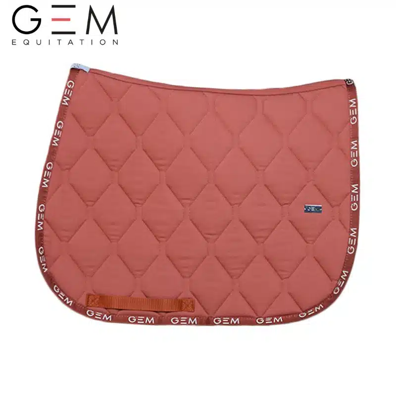 Tapis d'équitation LOVE GEM ROUILLE GEM SS25 Sellerie Equinoxe Shop Fuveau