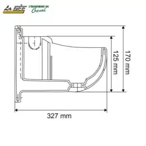 gabarit Abreuvoir à niveau constant Polyflex standard pour chevaux et poneys LA GEE Sellerie Equinoxe Shop