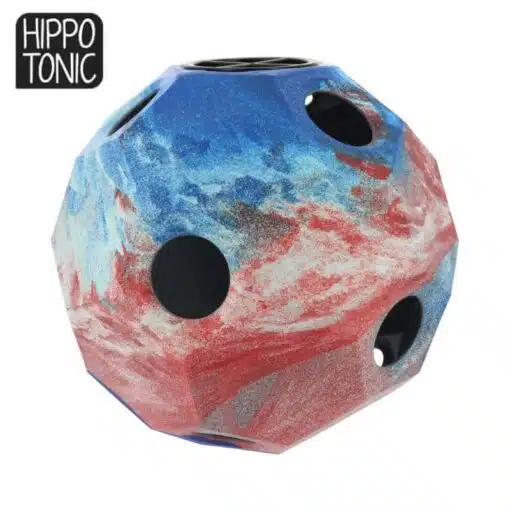 Balle de jeu et de foin pour chevaux anti-glouton bleu mélangé HIPPOTONIC Sellerie Equinoxe-Shop