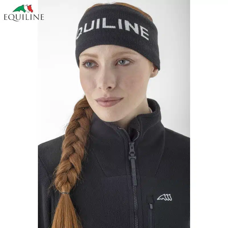 Bandeau carsec noir et blanc Equiline hiver 24 Sellerie Equinoxe Shop Fuveau