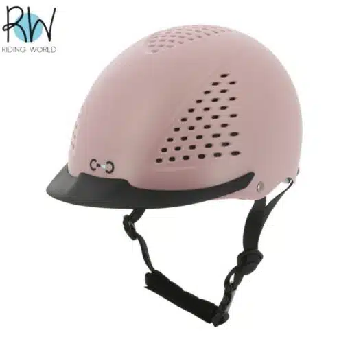 Casque d'équitation Windy rose pâle RIDING WORLD Sellerie Equinoxe