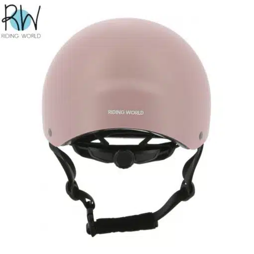 Casque d'équitation Windy rose pâle arrière RIDING WORLD Sellerie Equinoxe