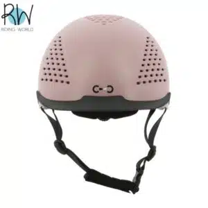 Casque d'équitation Windy rose pâle face RIDING WORLD Sellerie Equinoxe-Shop