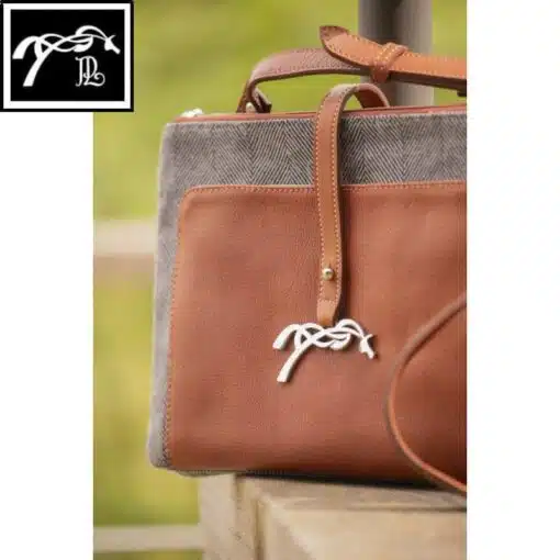 Sac Pablito GM cognac à chevron Pénélope Sellerie Equinoxe Shop