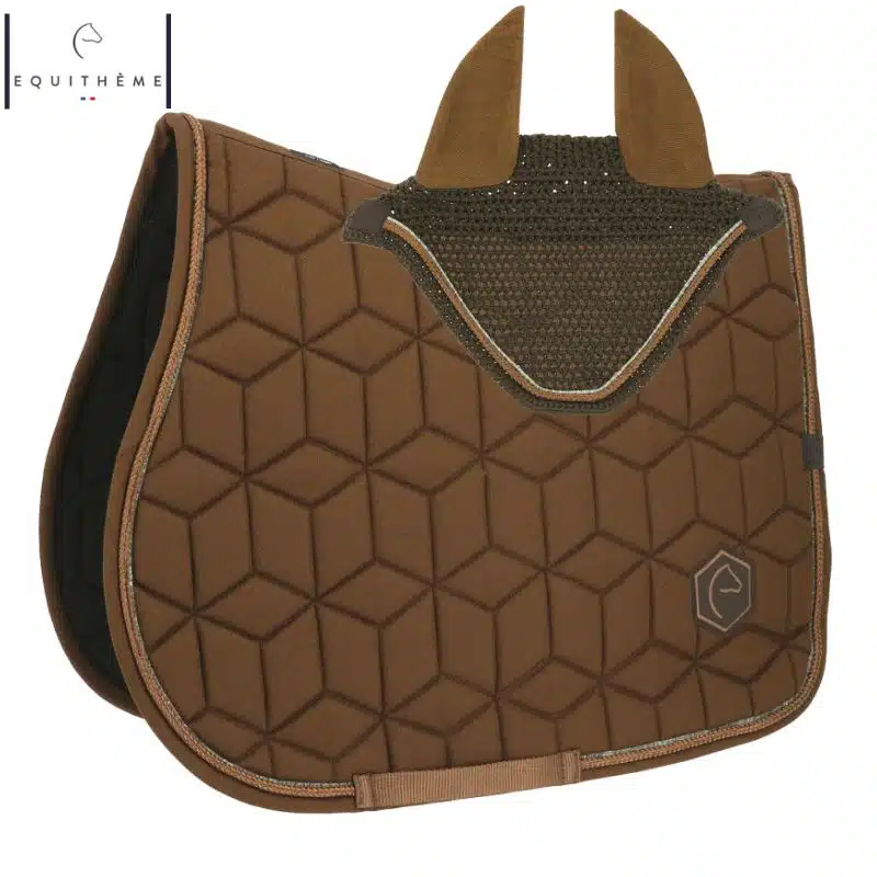 Tapis et bonnet Hexalight Choco EQUITHÈME Sellerie Equinoxe Shop Fuveau Tapis et bonnet Hexalight Choco EQUITHÈME Sellerie Equinoxe Shop Fuveau