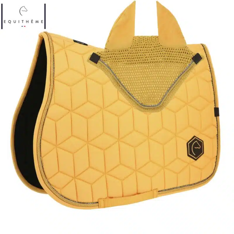 Tapis et bonnet Hexalight jaune EQUITHÈME Sellerie Equinoxe Shop Fuveau Tapis et bonnet Hexalight jaune EQUITHÈME Sellerie Equinoxe Shop Fuveau