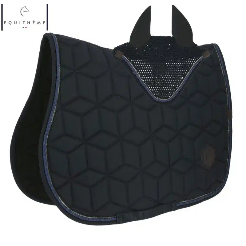 Tapis et bonnet Hexalight marine EQUITHÈME Sellerie Equinoxe Shop Fuveau Tapis et bonnet Hexalight marine EQUITHÈME Sellerie Equinoxe Shop Fuveau