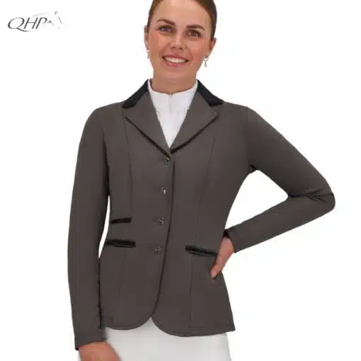 Veste de concours Juliet Taupe Pailletée QHP Sellerie Equinoxe Shop Fuveau