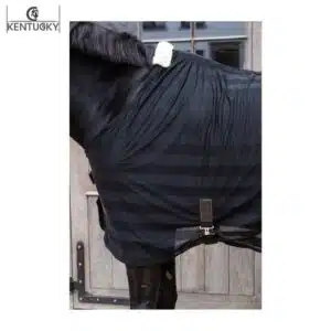 Couverture Anti-mouches légère lignée noir cheval Kentucky Horsewear Sellerie Equinoxe