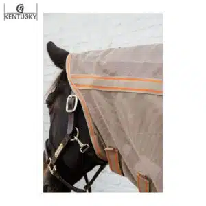 Couverture anti-mouches Comfort détail couvre cou Kentucky Horsewear Sellerie Equinoxe Shop