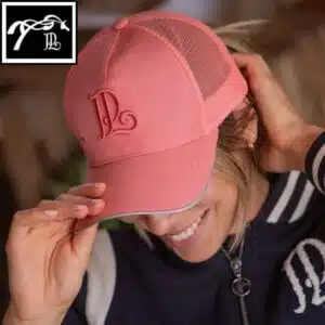 Casquette Mesh rose pêche PENELOPE COLLECTION Sellerie Equinoxe Shop