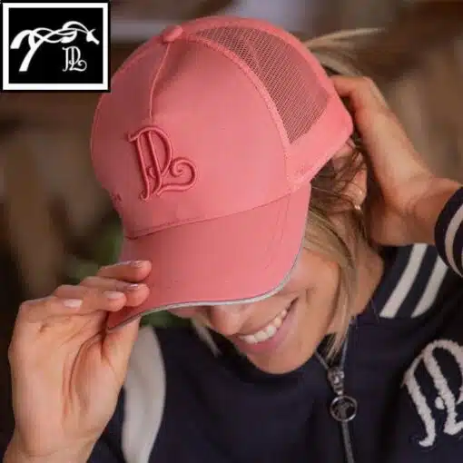 Casquette Mesh rose pêche PENELOPE COLLECTION Sellerie Equinoxe Shop