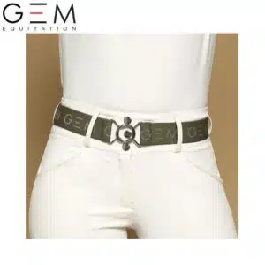 Ceinture Zaza GEM Kaki Argent Automne hiver 2025 Sellerie Equinoxe Shop Fuveau