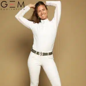 Ceinture Zaza GEM Kaki Argent OW25 Sellerie Equinoxe Shop Fuveau