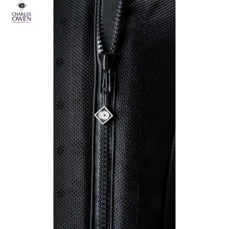 Gilet de protection BETA 3 KONTOR BODY PROTECTOR détail zip avant CCE et cross Sellerie Equinoxe Shop